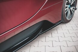 Seitenschweller Ansatz Cup Leisten passend für BMW i8 schwarz Hochglanz