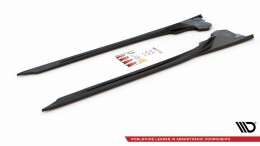 Street+ Seitenschweller Leisten passend für BMW i8 schwarz Hochglanz