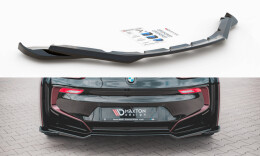 Mittlerer Cup Diffusor Heck Ansatz passend für BMW i8 schwarz Hochglanz