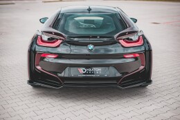 Mittlerer Cup Diffusor Heck Ansatz passend für BMW i8 schwarz Hochglanz