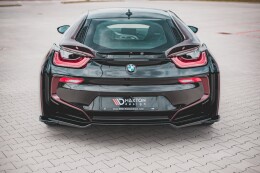 Mittlerer Cup Diffusor Heck Ansatz für BMW i8 Carbon Look