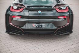 Mittlerer Cup Diffusor Heck Ansatz DTM Look für BMW i8 schwarz matt
