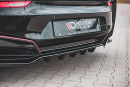Mittlerer Cup Diffusor Heck Ansatz DTM Look passend für BMW i8 schwarz Hochglanz
