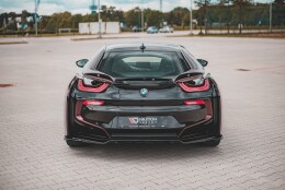 Mittlerer Cup Diffusor Heck Ansatz DTM Look passend für BMW i8 schwarz Hochglanz