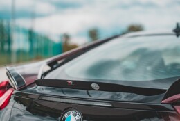 Heck Spoiler Aufsatz Abrisskante passend für BMW i8 schwarz Hochglanz