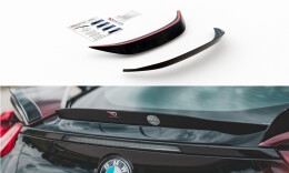 Zentrale Heck Spoiler Aufsatz Abrisskante passend für BMW i8 schwarz Hochglanz