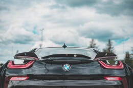 Heck Spoiler Aufsatz Abrisskante für Paket BMW i8 schwarz Hochglanz