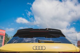 Heck Spoiler Aufsatz Abrisskante für Audi A1 S-Line GB schwarz Hochglanz