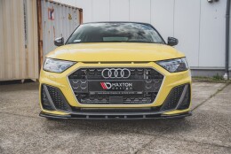 Cup Spoilerlippe Front Ansatz V.1 passend für Audi A1 S-Line GB schwarz Hochglanz