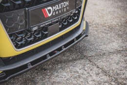 Cup Spoilerlippe Front Ansatz V.1 passend für Audi A1 S-Line GB schwarz Hochglanz