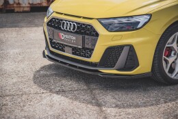 Cup Spoilerlippe Front Ansatz V.2 passend für Audi A1 S-Line GB schwarz Hochglanz