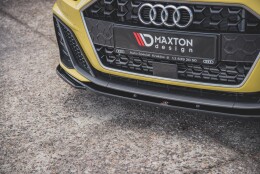Cup Spoilerlippe Front Ansatz V.2 passend für Audi A1 S-Line GB schwarz Hochglanz