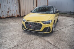 Street+ Spoilerlippe Front Ansatz V.2 passend für Audi A1 S-Line GB schwarz Hochglanz