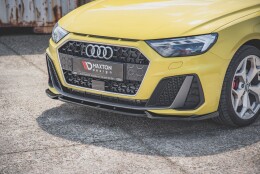 Cup Spoilerlippe Front Ansatz V.3 passend für Audi A1 S-Line GB schwarz Hochglanz