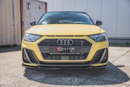 Street+ Spoilerlippe Front Ansatz V.3 passend für Audi A1 S-Line GB schwarz Hochglanz
