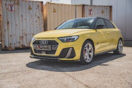 Street+ Spoilerlippe Front Ansatz V.3 passend für Audi A1 S-Line GB schwarz Hochglanz