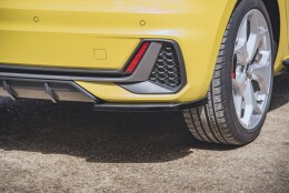Heck Ansatz Flaps Diffusor passend für Audi A1 S-Line GB schwarz Hochglanz