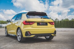 Street+ Heck Ansatz Flaps passend für Audi A1 S-Line GB schwarz Hochglanz