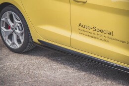 Seitenschweller Ansatz Cup Leisten passend für Audi A1 S-Line GB schwarz Hochglanz