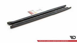 Seitenschweller Ansatz Cup Leisten passend für Audi A1 S-Line GB schwarz Hochglanz