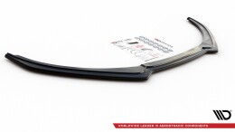 Cup Spoilerlippe Front Ansatz passend für Jaguar XJ R-Sport X351 Facelift schwarz Hochglanz