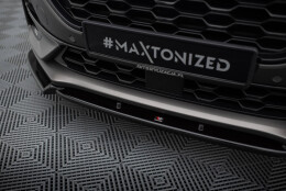 Street+ Spoilerlippe Front Ansatz V.1 passend für Ford Puma ST-Line Mk1 schwarz Hochglanz