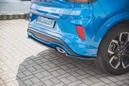 Heck Ansatz Flaps Diffusor für Ford Puma ST-Line schwarz Hochglanz
