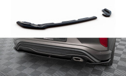 Heck Ansatz Flaps Diffusor passend für Ford Puma ST-Line Mk1 schwarz Hochglanz