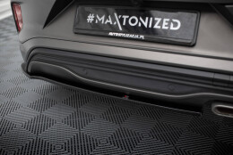Heck Ansatz Flaps Diffusor passend für Ford Puma ST-Line Mk1 schwarz Hochglanz