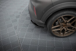 Heck Ansatz Flaps Diffusor passend für Ford Puma ST-Line Mk1 schwarz Hochglanz
