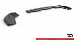 Heck Ansatz Flaps Diffusor passend für Ford Puma ST-Line Mk1 schwarz Hochglanz
