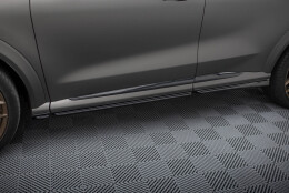 Seitenschweller Ansatz Cup Leisten passend für Ford Puma ST / ST-Line / Standard Mk1 schwarz Hochglanz
