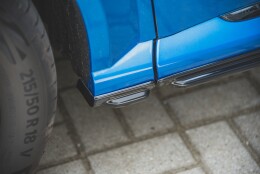 Seitenschweller Ansatz Cup Leisten passend für Ford Puma ST-Line Carbon Look