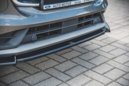 Cup Spoilerlippe Front Ansatz für Ford Puma  schwarz Hochglanz
