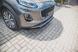 Cup Spoilerlippe Front Ansatz passend für Ford Puma Mk1 schwarz Hochglanz