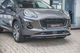 Cup Spoilerlippe Front Ansatz passend für Ford Puma Mk1 schwarz Hochglanz