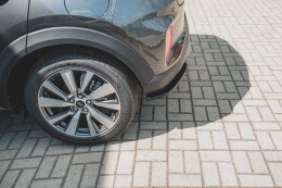 Mittlerer Cup Diffusor Heck Ansatz für Ford Puma schwarz Hochglanz