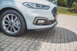 Cup Spoilerlippe Front Ansatz passend für Ford Mondeo Mk5 Facelift schwarz Hochglanz