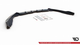 Cup Spoilerlippe Front Ansatz passend für Ford Mondeo Mk5 Facelift schwarz Hochglanz