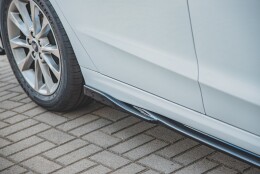 Seitenschweller Ansatz Cup Leisten passend für Ford Mondeo Mk5 Facelift/Preface schwarz Hochglanz