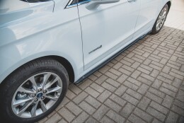 Street+ Seitenschweller Leisten passend für Ford Mondeo Mk5 FL/Preface schwarz Hochglanz