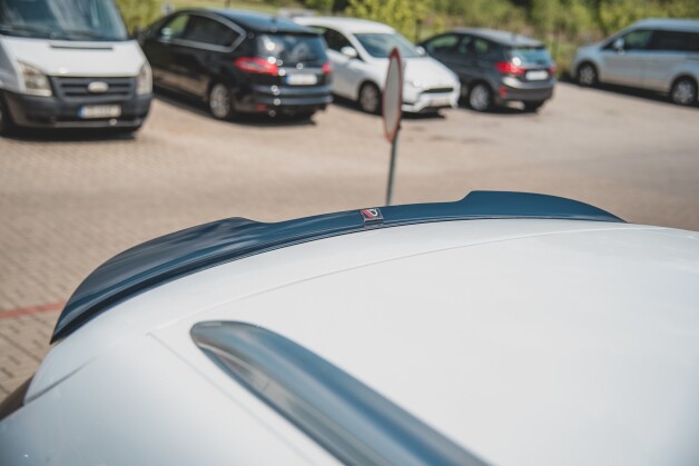 Heck Spoiler Aufsatz Abrisskante passend für Ford Mondeo Kombi Mk5 Facelift schwarz Hochglanz
