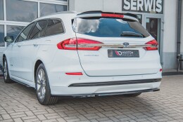 Heck Spoiler Aufsatz Abrisskante passend für Ford Mondeo Kombi Mk5 Facelift schwarz Hochglanz