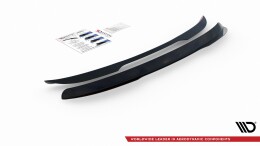 Heck Spoiler Aufsatz Abrisskante passend für Ford Mondeo Kombi Mk5 Facelift schwarz Hochglanz