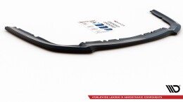Mittlerer Cup Diffusor Heck Ansatz passend für Ford Mondeo Kombi Platinium Mk5 Facelift schwarz Hochglanz