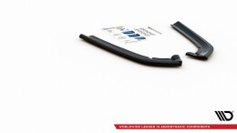 Heck Ansatz Flaps Diffusor für Ford Mondeo Vignale Mk5 Facelift schwarz matt