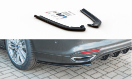 Heck Ansatz Flaps Diffusor für Ford Mondeo Vignale Mk5 Facelift Carbon Look