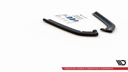 Heck Ansatz Flaps Diffusor passend für Ford Mondeo Vignale Mk5 Facelift Carbon Look