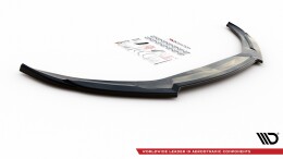 Cup Spoilerlippe Front Ansatz für Abarth 124 Spider schwarz Hochglanz