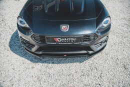 Cup Spoilerlippe Front Ansatz passend für Abarth 124 Spider schwarz Hochglanz